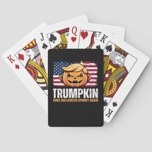 Donald Halloween - Trumpkin macht Halloween Spooky Spielkarten (Rückseite)