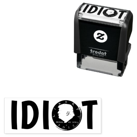 Donald "Idiot" Trump Permastempel (Beispiel)