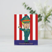 Donald-in-Chief Postkarte (Stehend Vorderseite)