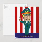 Donald-in-Chief Postkarte (Vorne/Hinten)