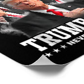 Donald J Trump 2024 nie übergeben Poster (Ecke)