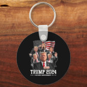 Donald J Trump 2024 nie übergeben Schlüsselanhänger (Vorderseite)