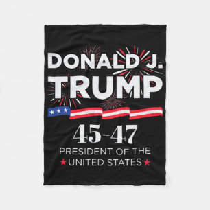 Donald J. Trump 45 47 Präsident Amtseinführungsta Fleecedecke