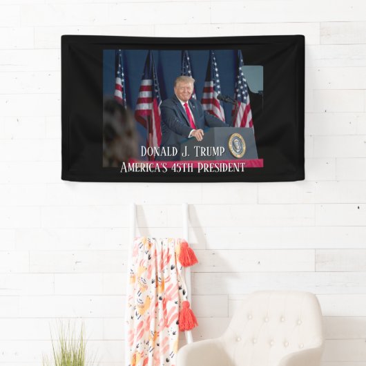 Donald J. Trump 45. Präsident Keepake Banner (Insitu)