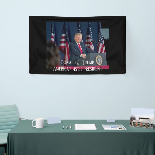 Donald J. Trump 45. Präsident Keepake Banner (Messeveranstaltung)