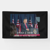 Donald J. Trump 45. Präsident Keepake Banner (Horizontal)