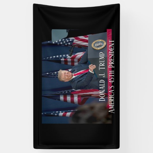 Donald J. Trump 45. Präsident Keepake Banner (Vertikal)