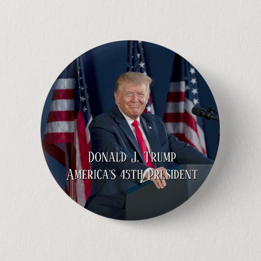 Donald J. Trump 45. Präsident Keepake Button (Vorderseite)