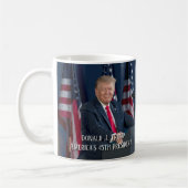 Donald J. Trump 45. Präsident Keepake Kaffeetasse (Links)
