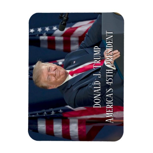 Donald J. Trump 45. Präsident Keepake Magnet (Vertikal)