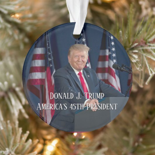 Donald J. Trump 45. Präsident Keepake Ornament (Baum)