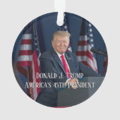Donald J. Trump 45. Präsident Keepake Ornament (Rückseite)