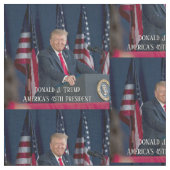 Donald J. Trump 45. Präsident Keepake Stoff (Nahaufnahme)