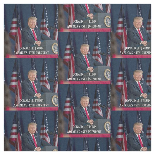 Donald J. Trump 45. Präsident Keepake Stoff (Muster)