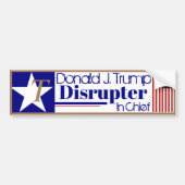 Donald J Trump - Disrupter im Autoaufkleber (Vorne)