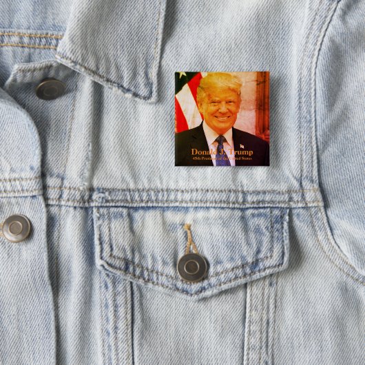 Donald J. Trump macht Amerika wieder groß Button (Beispiel)