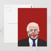Donald J. Trump mit rotem Gag - DIY Postkarte (Vorne/Hinten)