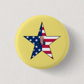 Donald J. Trump~ Präsident~ US-Flagge~ Star ~ MAGA Button (Vorderseite)