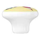 Donald J. Trump~ Präsident~ US-Flagge~ Star ~ MAGA Keramikknauf (Seitenansicht)