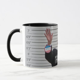 Donald J. Trump Satirisch Police Mugshot Fun Tasse