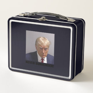 Donald J Trump Tasse Shot - Nie übergeben Long Sle Metall Brotdose