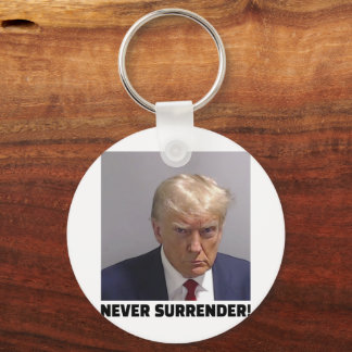 Donald J Trump Tasse Shot - Nie übergeben Long Sle Schlüsselanhänger