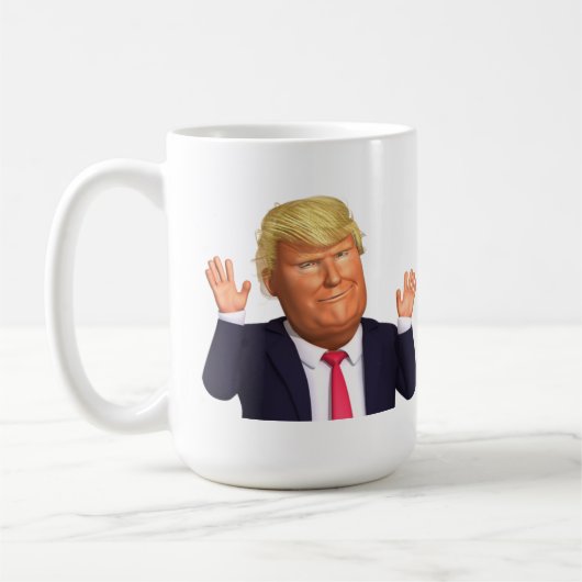 Donald John Trump Foto Tasse (Links)