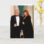 Donald & Melania Trump Karte (Gelbe Blume)