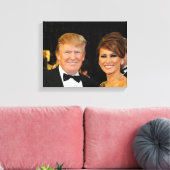 DONALD & MELANIA TRUMP LEINWANDDRUCK (Insitu (Wohnzimmer))