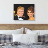 DONALD & MELANIA TRUMP LEINWANDDRUCK (Insitu (Schlafzimmer))