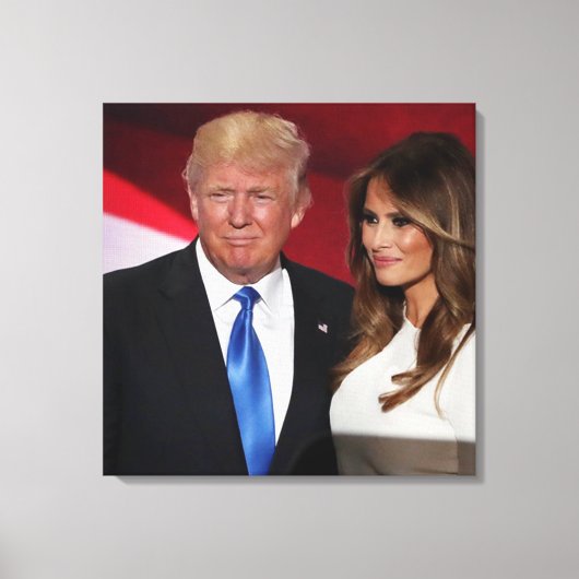DONALD & MELANIA TRUMP LEINWANDDRUCK (Vorderseite)