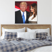DONALD & MELANIA TRUMP LEINWANDDRUCK (Insitu (Schlafzimmer))