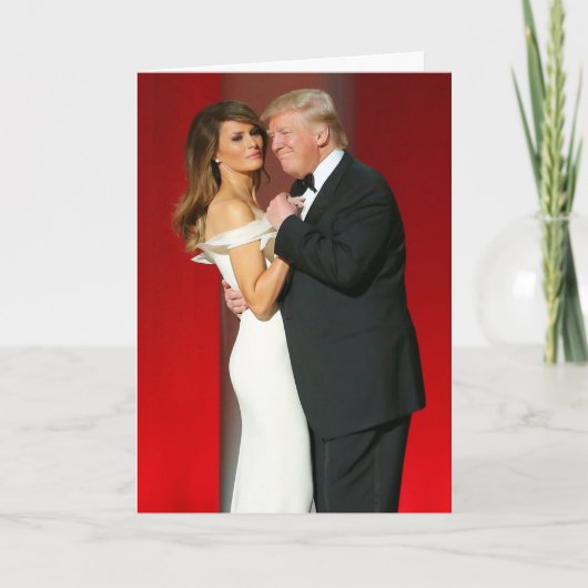 Donald & Melania Trump & The Liberty Ball Karte (Vorderseite)