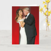 Donald & Melania Trump & The Liberty Ball Karte (Gelbe Blume)