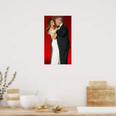 Donald & Melania Trump & The Liberty Ball Poster (Küche)