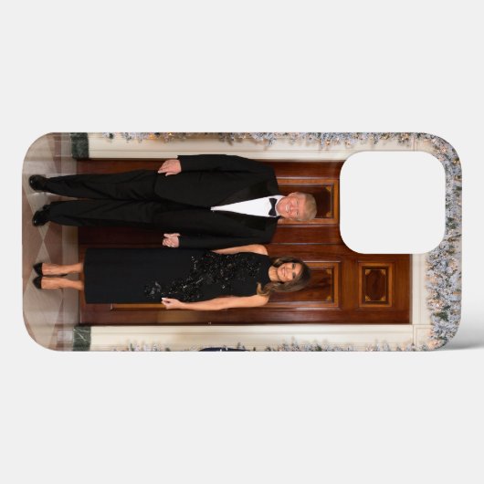 Donald & Melania Trumps Weihnachtsweißhaus Case-Mate iPhone Hülle (Rückseite (Horizontal))