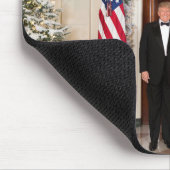 Donald & Melania Trumps Weihnachtsweißhaus Mousepad (Ecke)