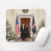 Donald & Melania Trumps Weihnachtsweißhaus Mousepad (Mit Mouse)