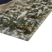 Donald & Melania Trumps Weihnachtsweißhaus Schneidebrett (Ecke)