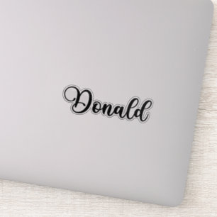 Donald Name - Handgeschriebene Kalligrafie Aufkleber