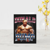 Donald Pump Meme Funny Karte (Gelbe Blume)