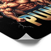Donald Pump Muskel Retro-Gym-Meme Poster (Ecke)