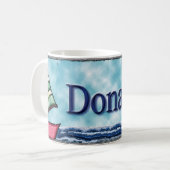Donald-Segelboot-Tasse Kaffeetasse (Vorderseite Links)