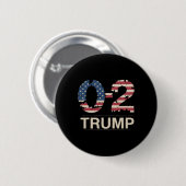Donald Trump 0-2: Kampf gegen Uns Flag Sie Mis Button (Vorne & Hinten)