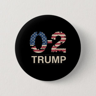 Donald Trump 0-2 Kämpf Kämpf Kämpf Us Flagge Du Mi Button
