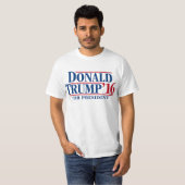 Donald Trump' 16 für Präsidenten T-Shirt (Vorne ganz)
