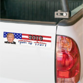 Donald Trump 2016 auf Hebräer - US-Flagge Autoaufkleber (Auf Lkw)