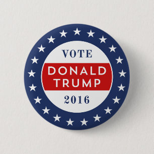 Donald Trump 2016 Button