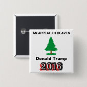 Donald Trump 2016 - Ein Appell an den Himmel Button (Vorne & Hinten)