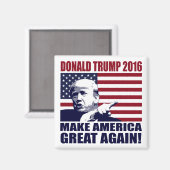 Donald Trump 2016 für Präsident Magnet (Vorderseite/Rückseite)